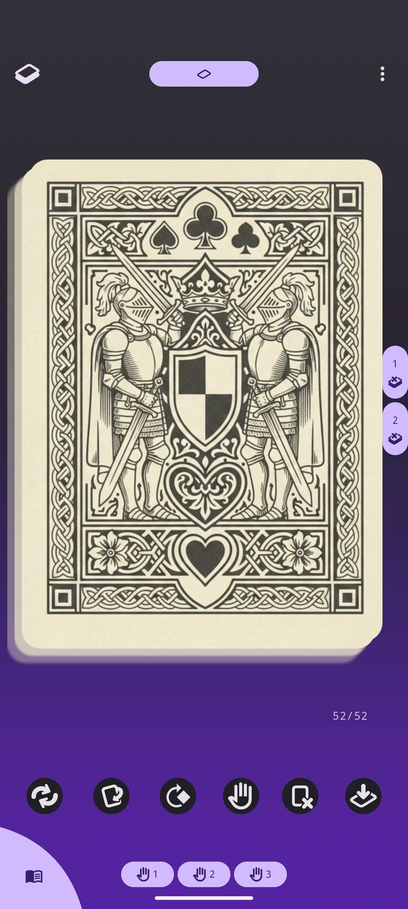 The collection's card back inherited by a member deck's draw pile