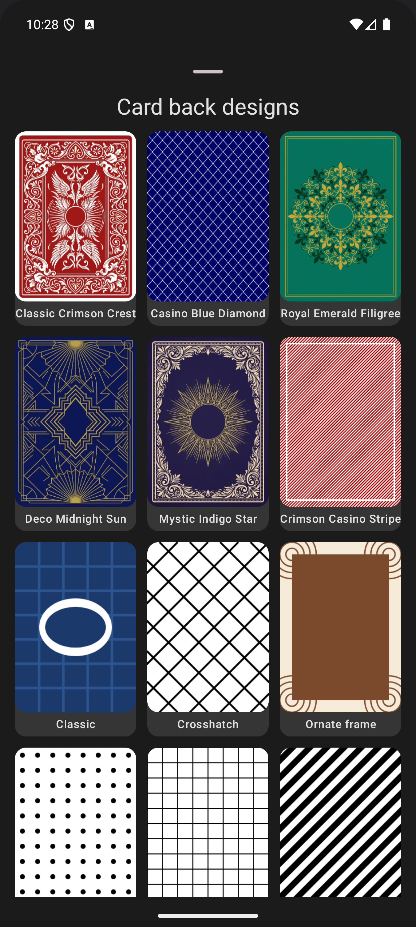 The deck creation form with the new labeled Card Back row