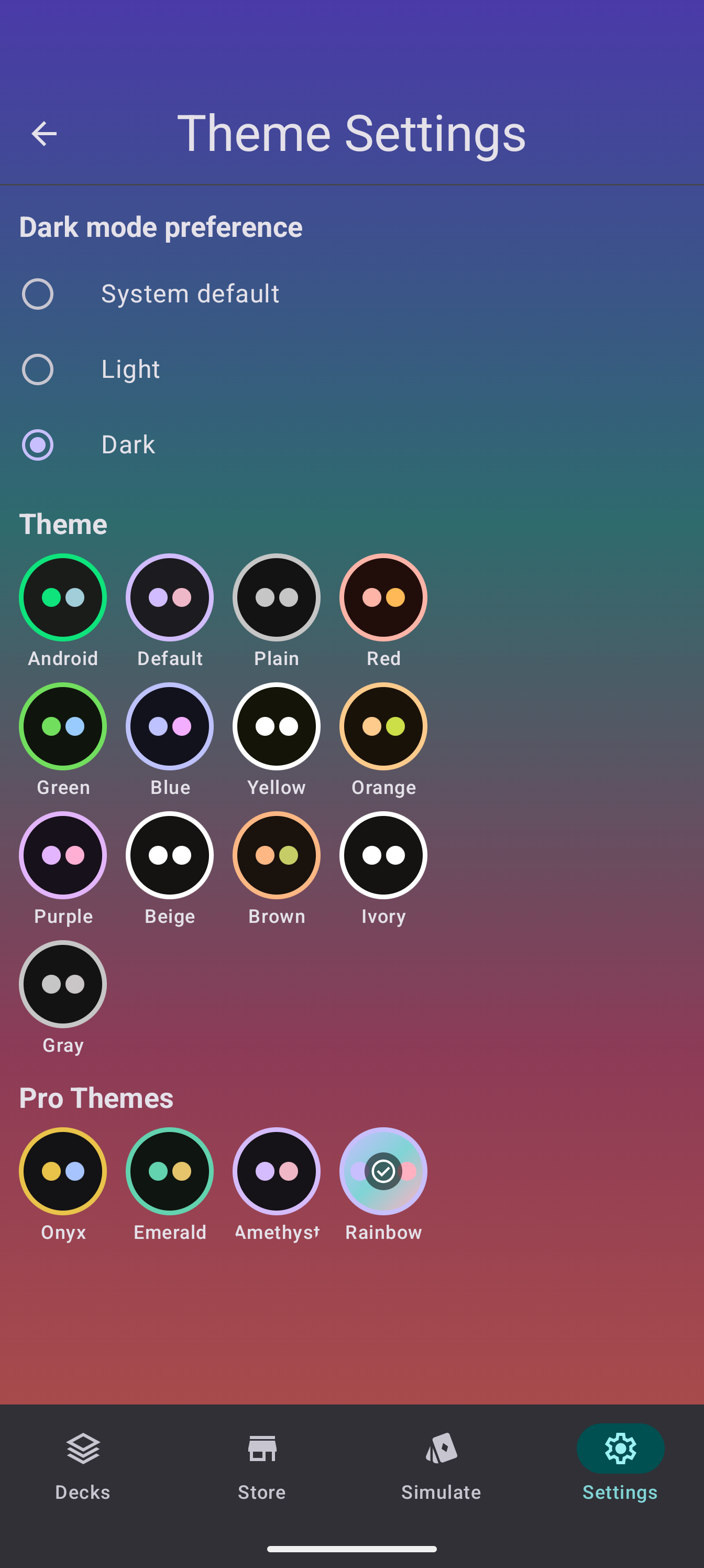 Rainbow applied: the full-color spectrum background